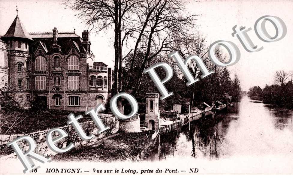 vue sur le Loing prise du pont