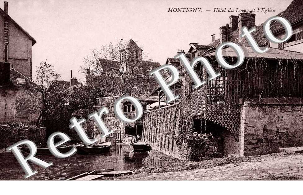 Hotel du Loing et l'eglise