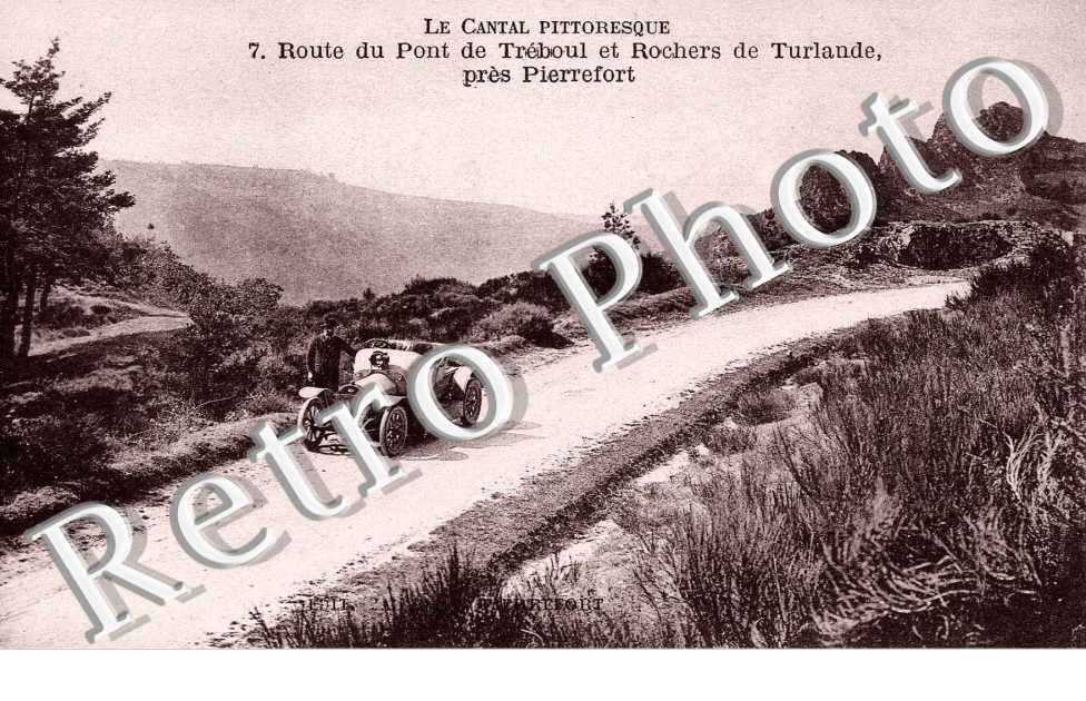 Route du pont de Treboul et rochers de Turlande
