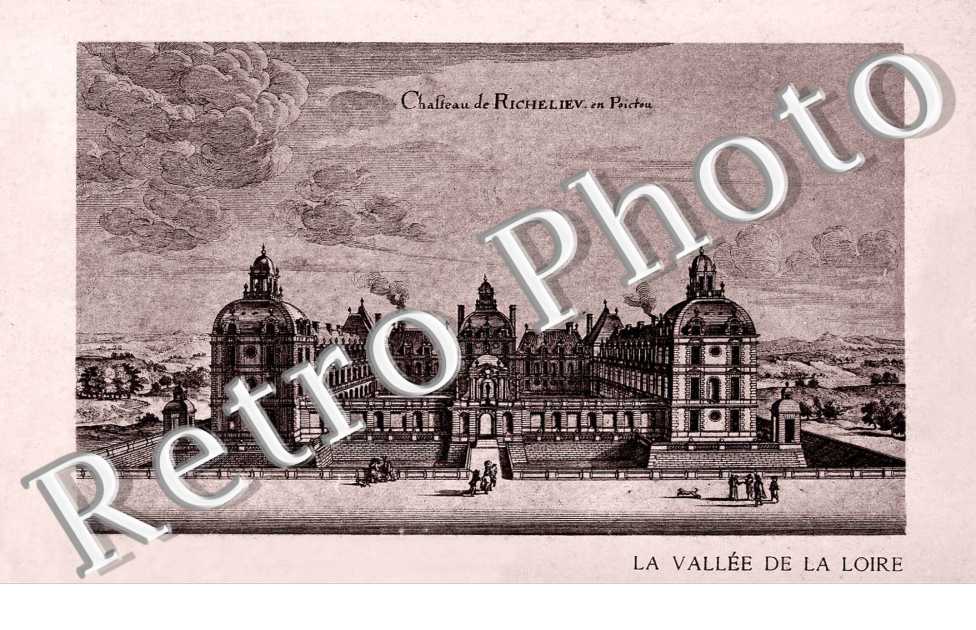 chateau de Richelieu - Gravure