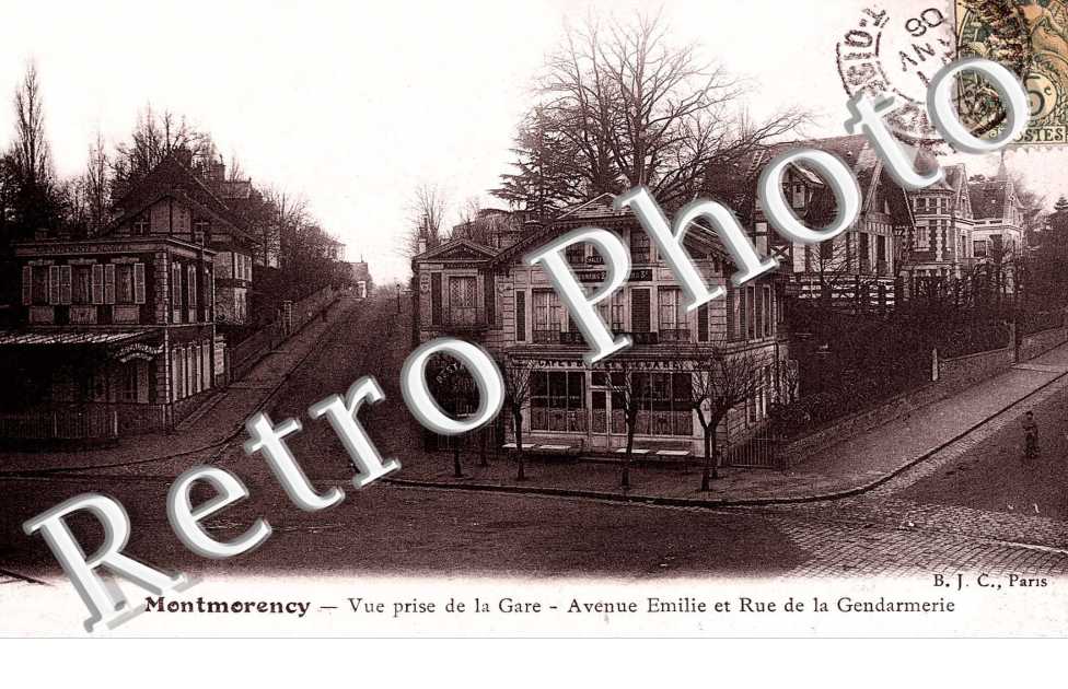 VUE PRISE DE LA GARE  avenue Emilie et rue de la gendarmerie