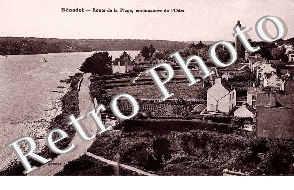 route de la plage, embouchure de l'Odet