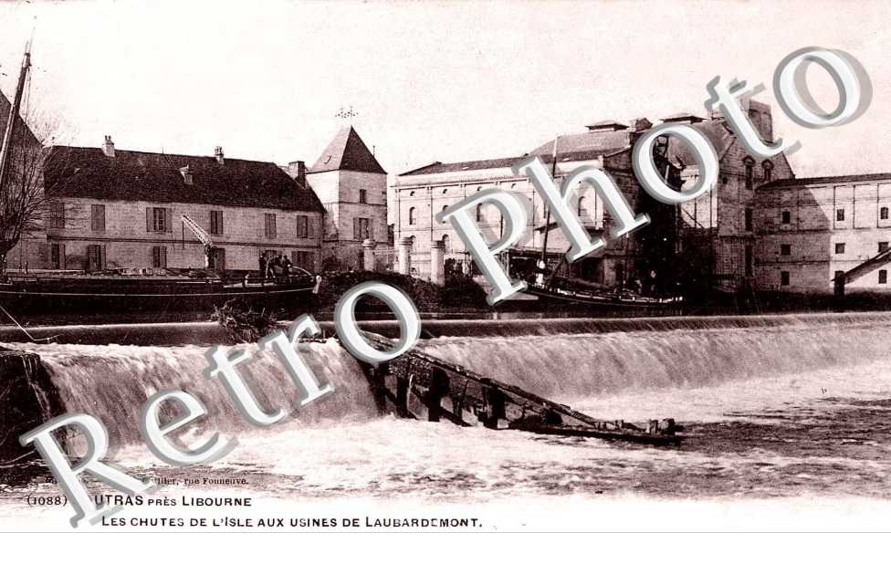 les chutes de l'Isle aux usines de Laubardemont