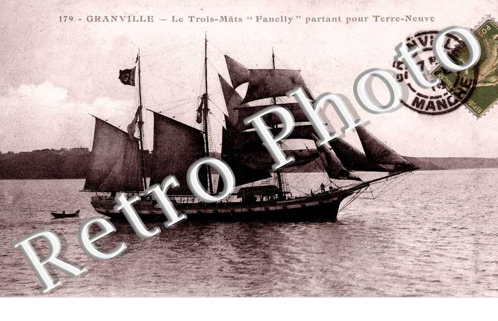 le trois-mats "Fanelly" partant pour Terre-Neuve