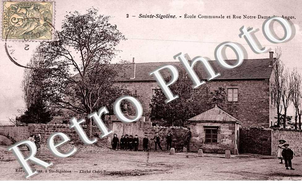 ecole communale et rue Notre-Dame des Anges