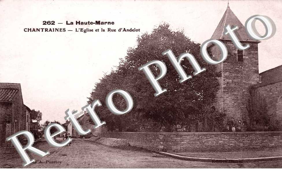 L'eglise et la rue d'Andelot