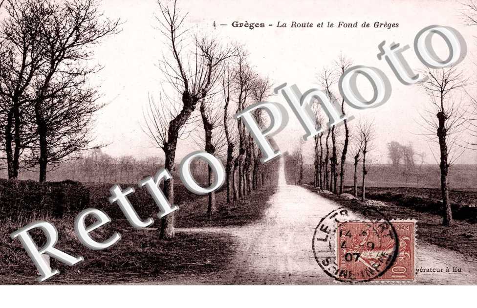 la route et le fond de Grèges