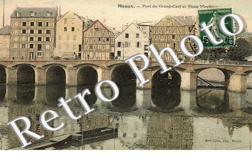 Pont du Grand-cerf et vieux moulin (couleur)