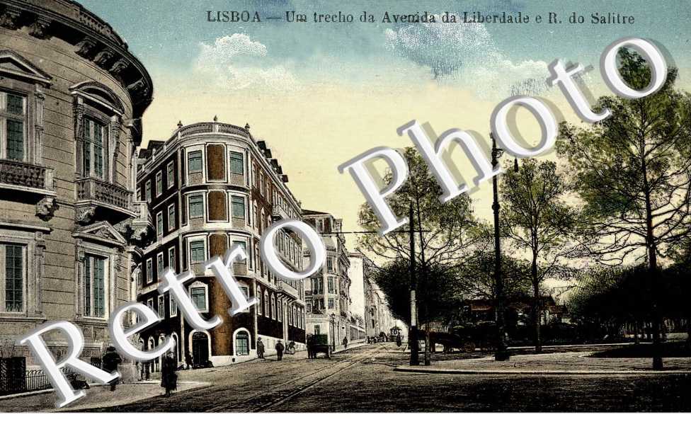 Um trecho da Avenida da Liberdade e R. do Salitre
