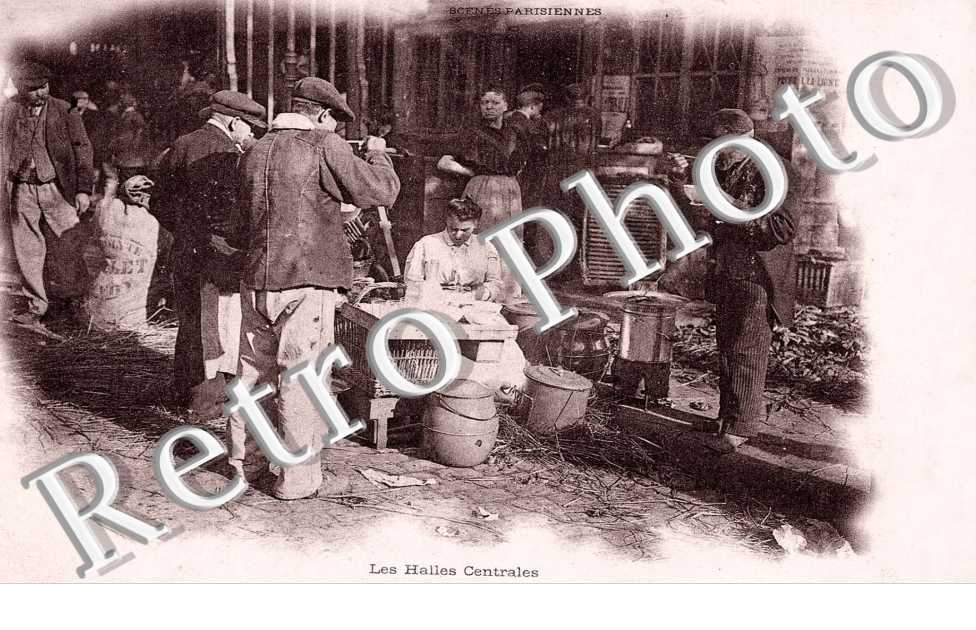 Scenes Parisiennes Les halles centrales