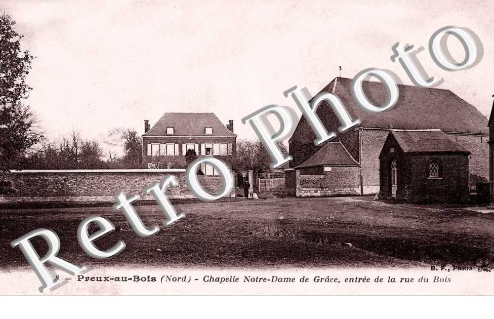 Chapelle Notre-Dame de Grace, entree de la rue du bois
