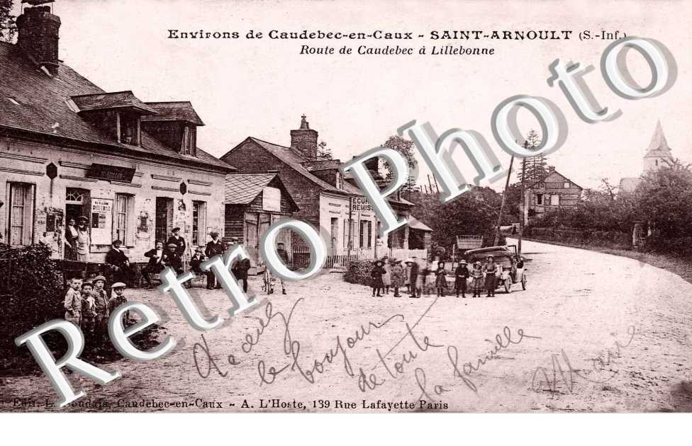 route de Caudebec à Lillebonne (1923)