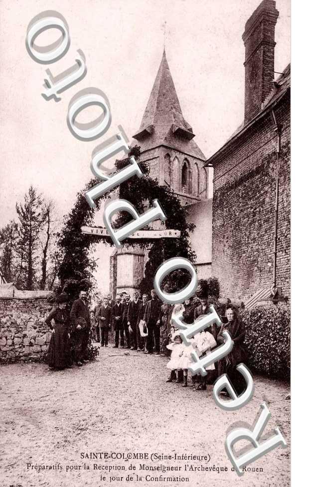 Préparatifs pour la réception de Monseigneur l'Archevêque de Rouen