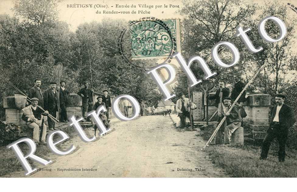 Entree du Village par le Pont et Rndez-vous de Peche