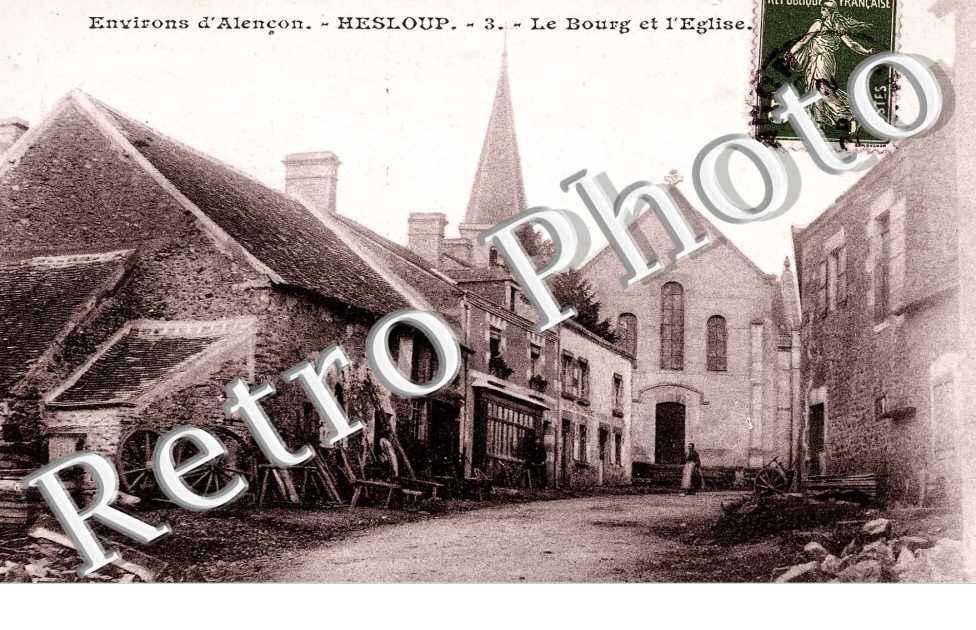le bourg et l'eglise