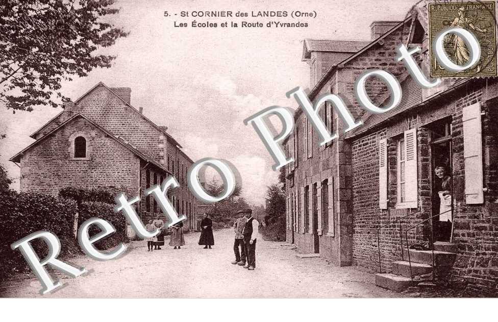 Les Ecoles et la Route d'Yvrandes