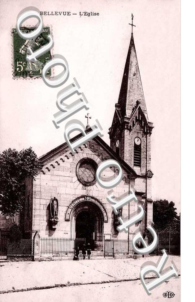 BELLEVUE  -  l'eglise