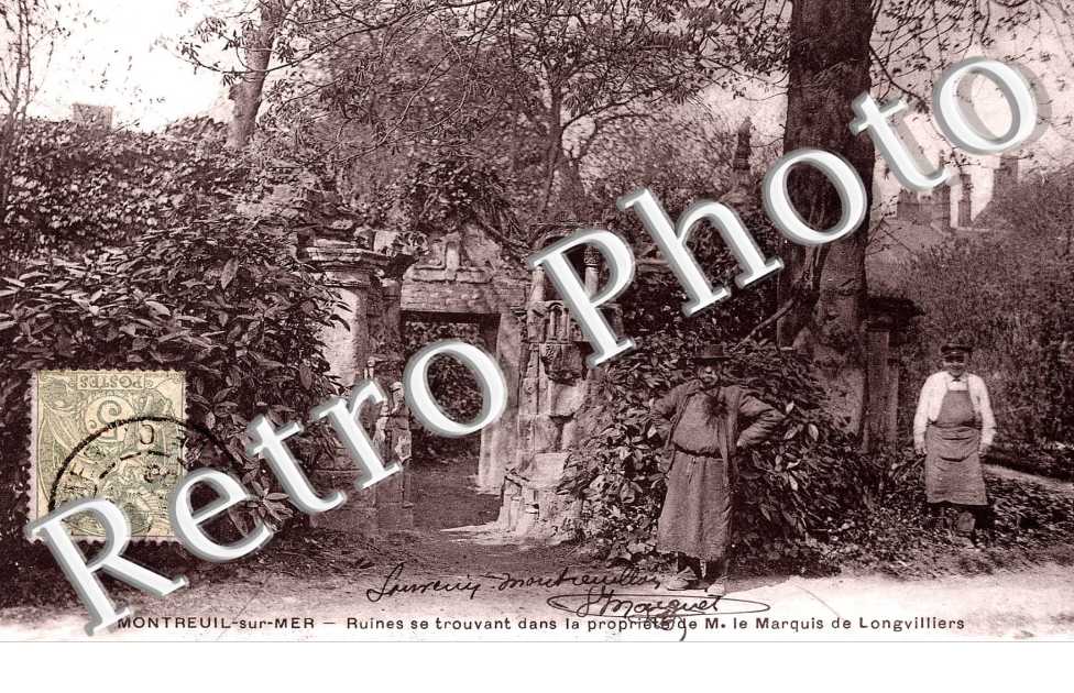 Ruines dans la propriété du Marquis de Longvilliers