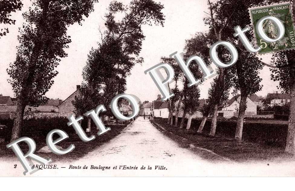 Route de Boulogne et l'entree de la ville