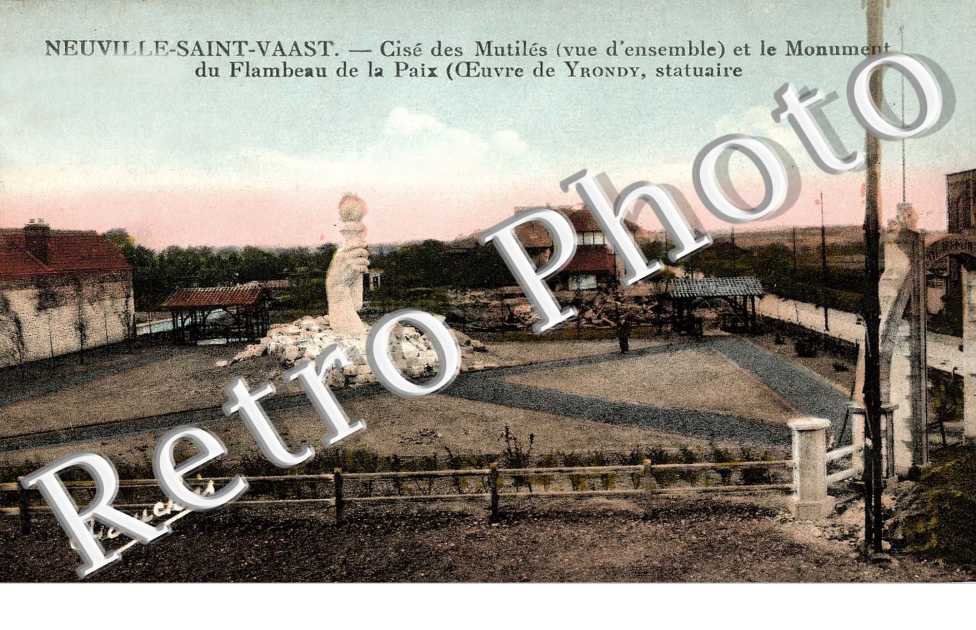 Cise des mutiles et le monument du flambeau  de la paix