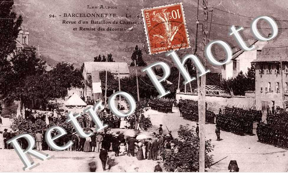 revue d'un bataillon de chasseurs