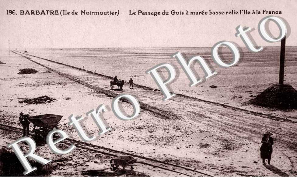 Le passage du Gois a maree basse