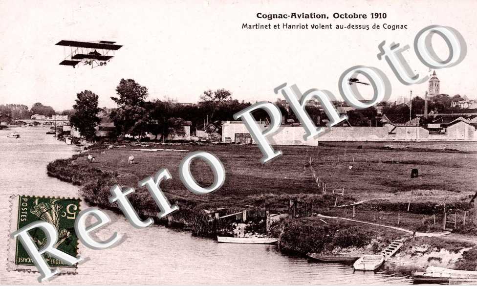 Aviation 1910 Martinet et Hanriot au dessus de cognac