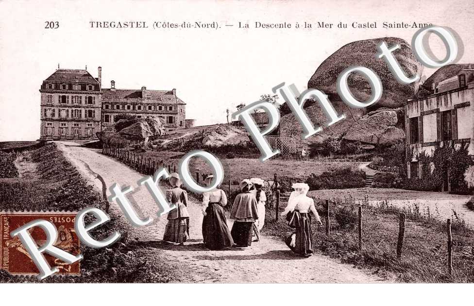 la descente a la mer du Castel Ste Anne