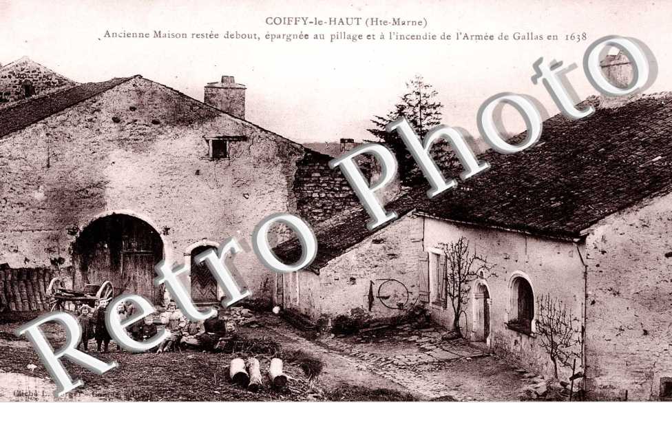 ancienne maison restee debout, epargnee au pillage et a l' incendie de l' armee de Gallas en 1638
