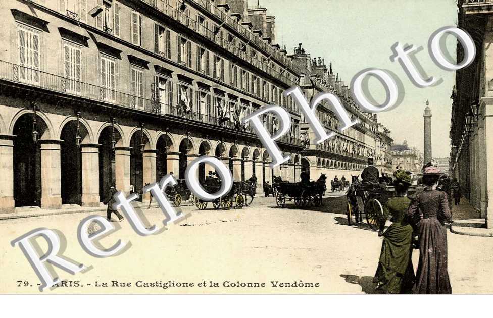 la rue Castiglione et la colonne Vendome