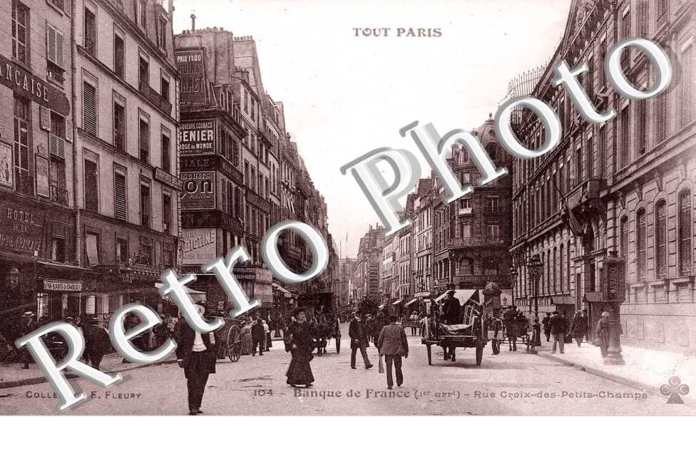 BANQUE DE FRANCE  RUE CROIX DES PETITS CHAMPS