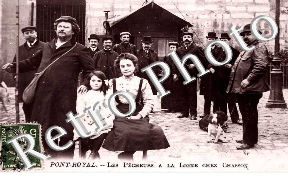 Pont Royal Les pecheurs a la ligne chez Chasson