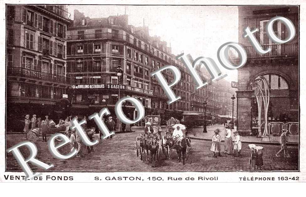 RUE DE RIVOLI Vent de Fonds S. Gaston 