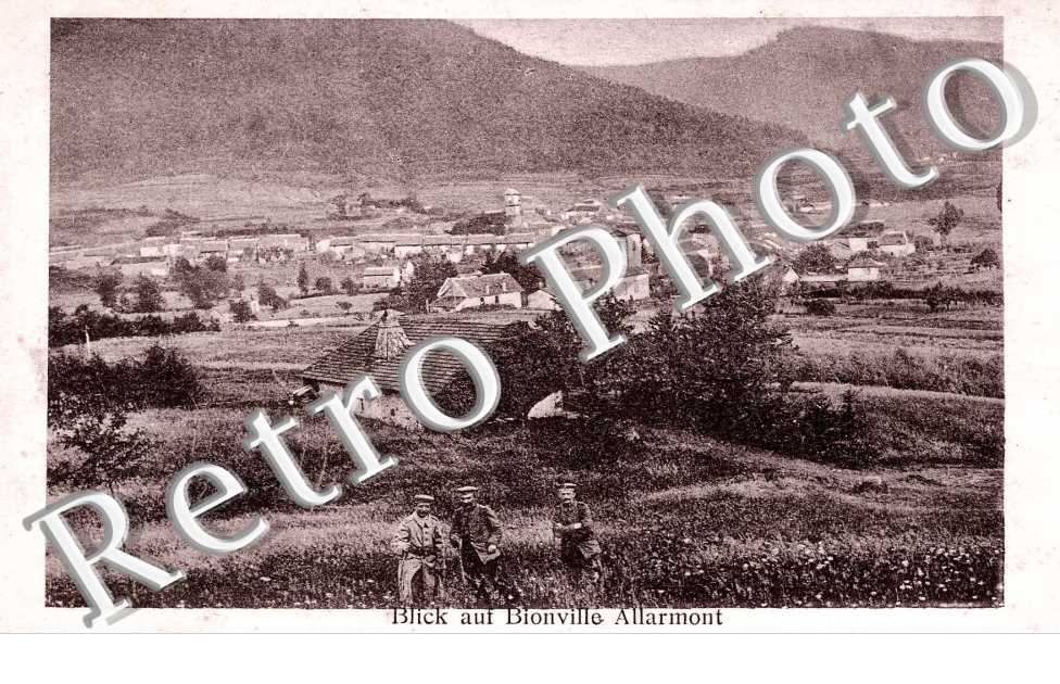 Blick auf Bionville  - feldpostkarte