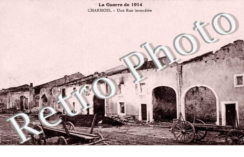 Une rue incendiee