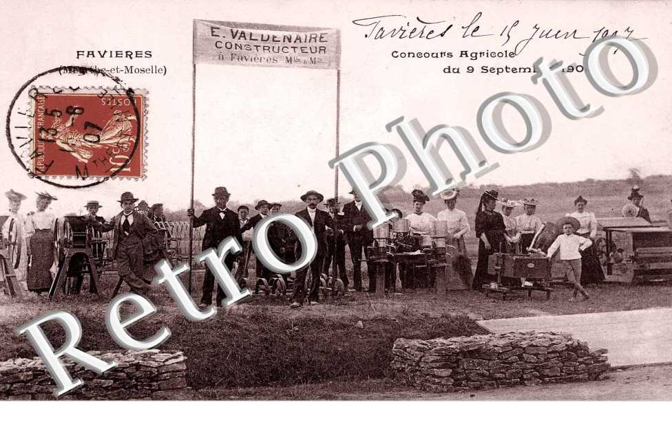 Concours agricoles du 9 septembre 1906  E. Valdenaire Constructeur