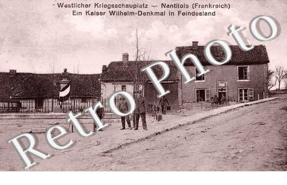 Westlicher Kriegsschauplatz - Ein Kaiser Wilhelm-Denkmal in Feindesland