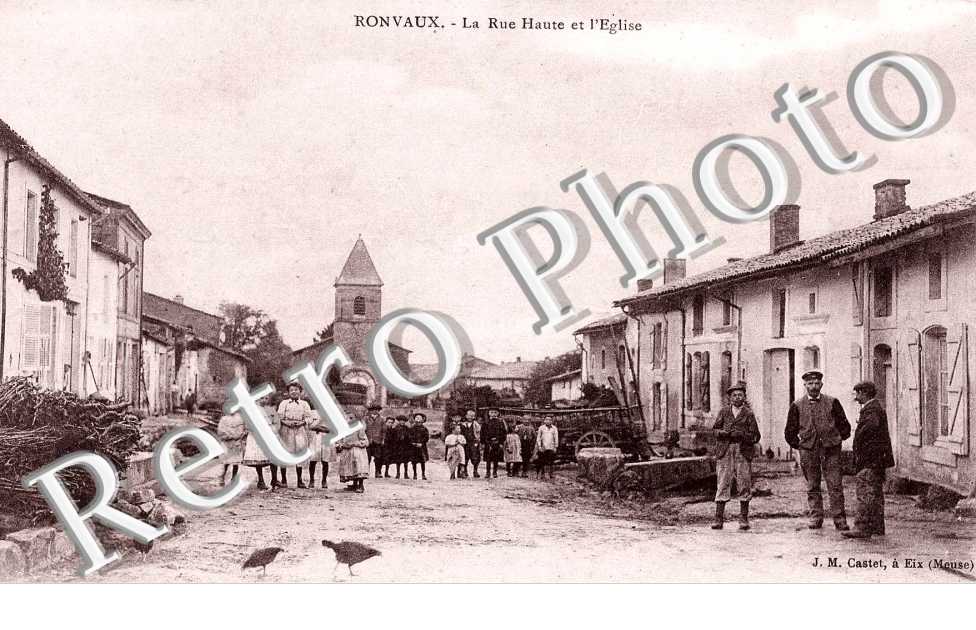 la rue Haute et l'Eglise