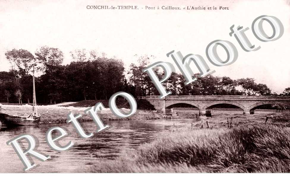 pont a cailloux, l' authie et le port