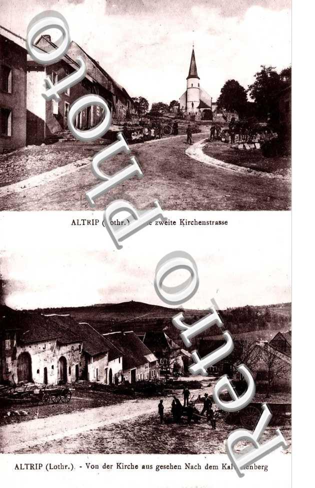 Die Zweite Kirchenstrasse - Von der Kirche aus gesehen Nach dem Kalvarienberg