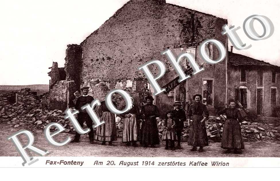 Am 20 August 1914 zerstortes Kaffee Wirion
