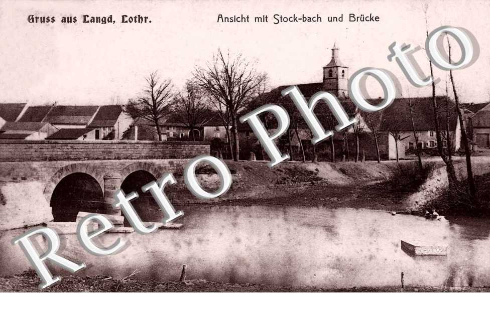 Ansicht mit Stock Bach und Brucke