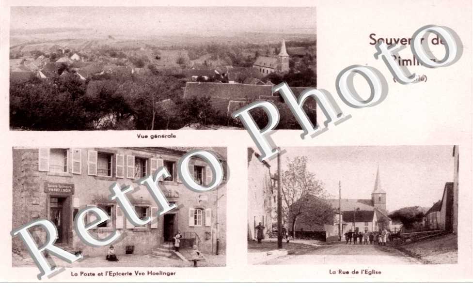 la Poste et l'Epicerie vve Hoellinger  La rue de l'eglise