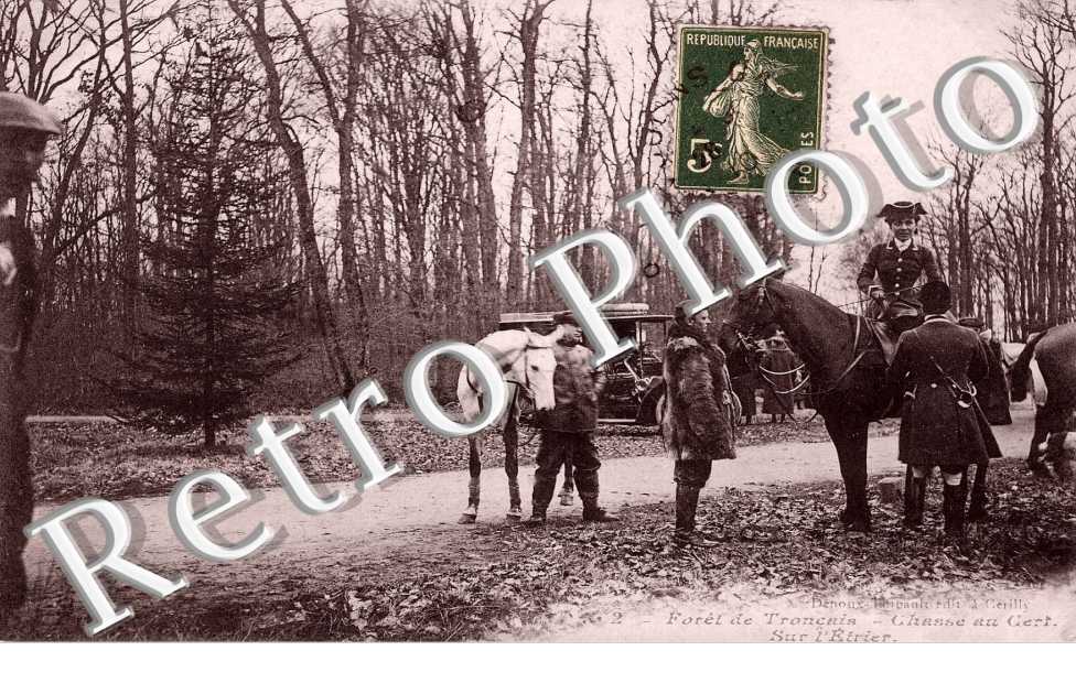 chasse au cerf, sur l'etrier