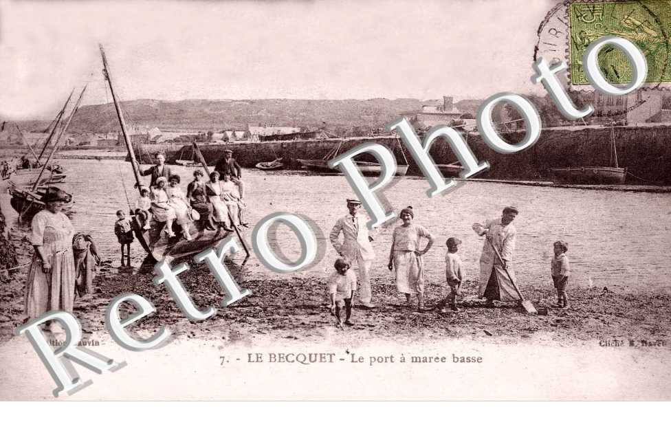 LE BECQUET le port a maree basse
