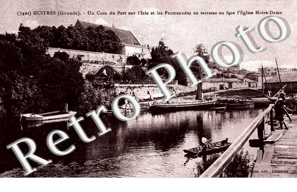 Un coin du port sur l'Isle