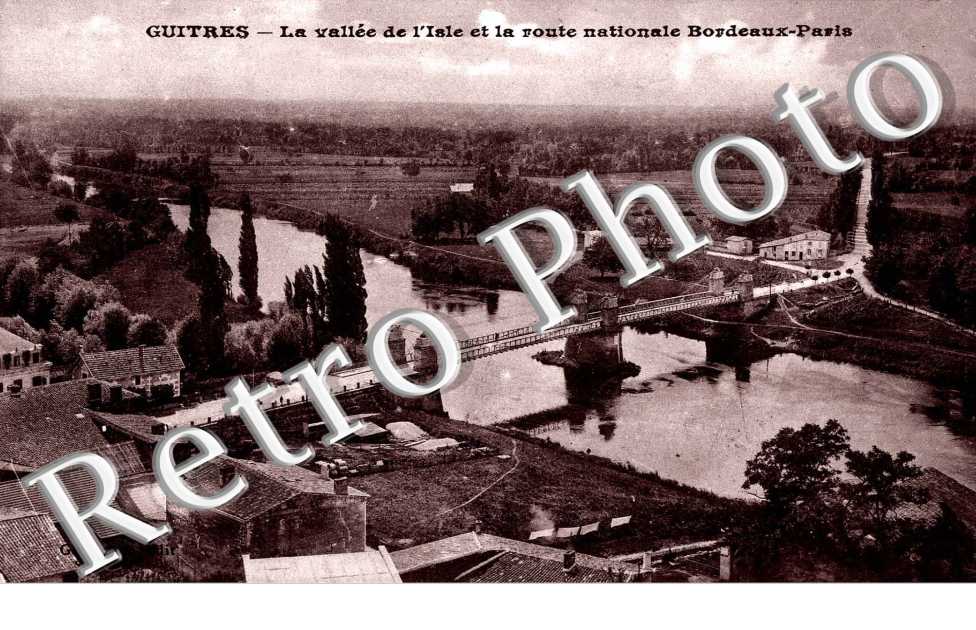 La vallee de l'Isle et la route nationale Bordeaux-Paris
