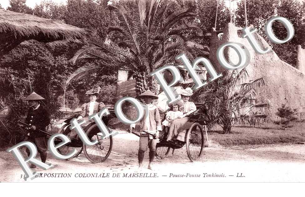 Exposition Coloniale, Pousse Pousse Tonkinois