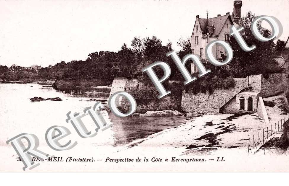 BEG-MEIL perspective de la côte à Kerengrimen
