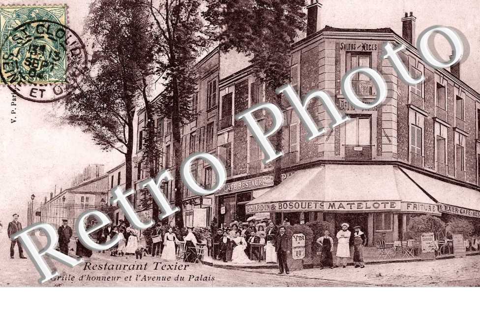 Restaurant Texier Grille d'honneur et l'avenue du Palais